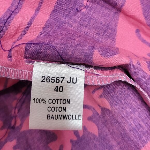 VINTAGE 90s skirt sequin made in India purple ombre maxi L - Picture 7 of 7